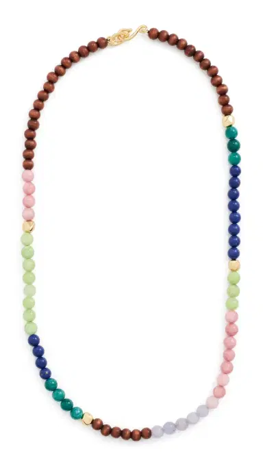 Madewell x Shopbop Semiprecious Beaded Necklace Classic Indigo Multi One Size | Thumbnail 5