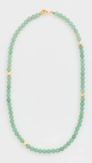 Madewell x Shopbop Semiprecious Beaded Necklace Antique Gold One Size | Thumbnail 2