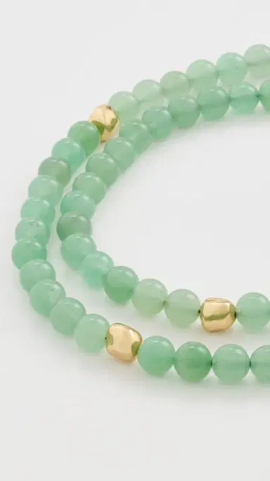 Madewell x Shopbop Semiprecious Beaded Necklace Antique Gold One Size | Thumbnail 5