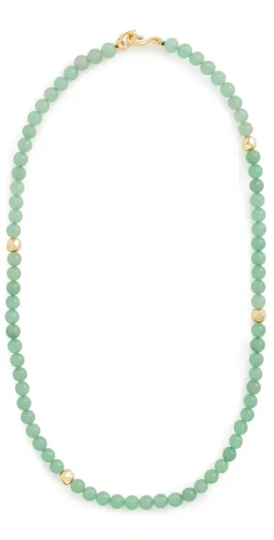 Madewell x Shopbop Semiprecious Beaded Necklace Antique Gold One Size | Thumbnail 1