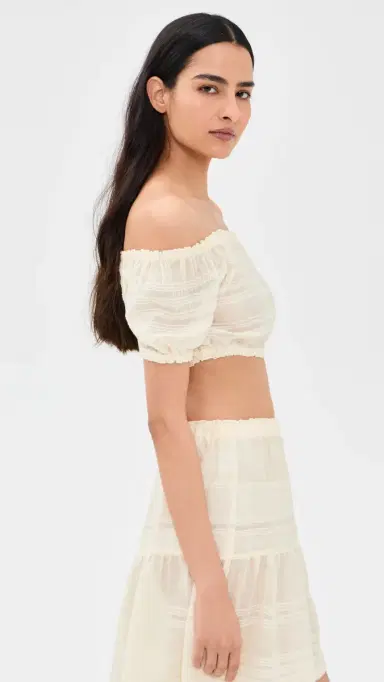 Lemlem Sosi Pouf Top Lacee Cream M | Thumbnail 4