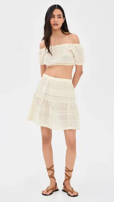 Lemlem Sosi Pouf Top Lacee Cream M | Thumbnail 5