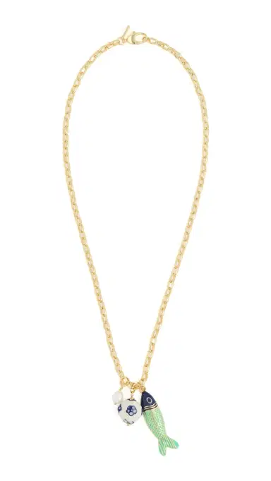 Logan Tay Long Chain Fish Charm Necklace | Thumbnail 6