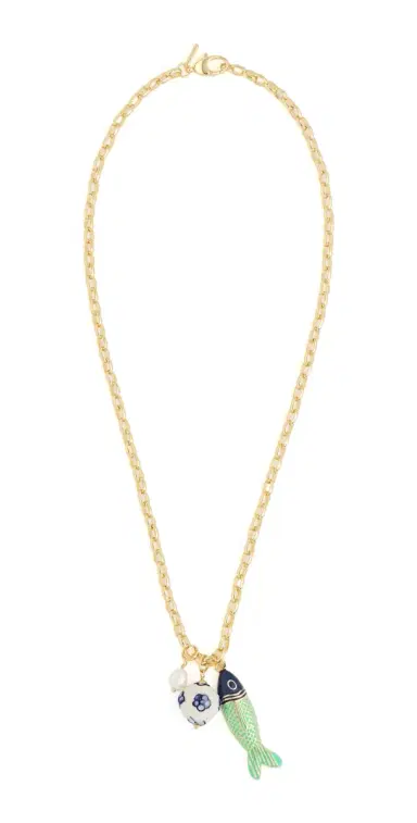 Logan Tay Long Chain Fish Charm Necklace | Thumbnail 1