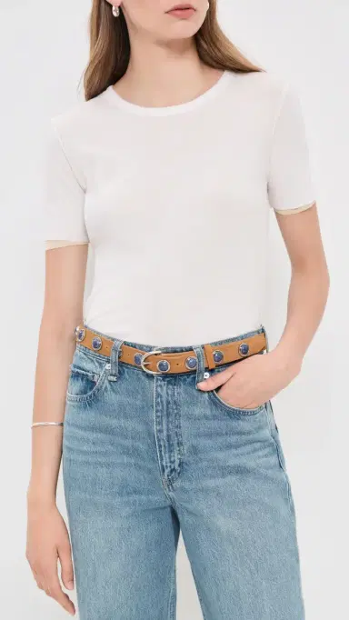 rag & bone Celia tud Belt Bronze | Thumbnail 3