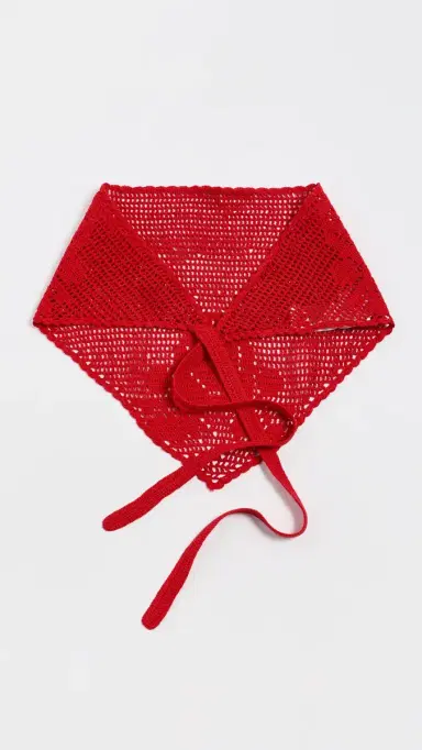 Loeffler Randall Viv Bandana Red One Size | Thumbnail 2 Loeffler Randall Viv Bandana Red One Size | Thumbnail 2