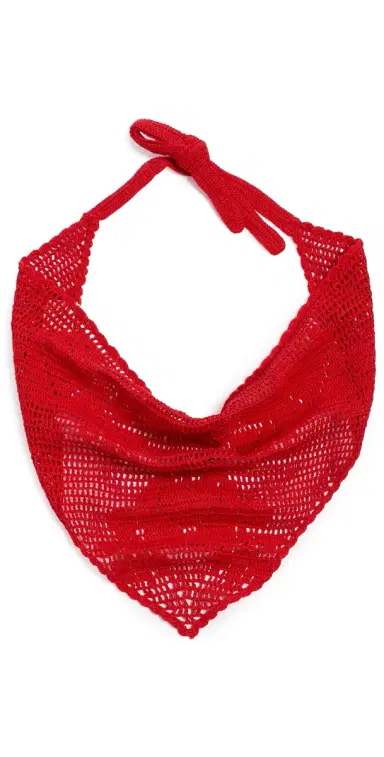 Loeffler Randall Viv Bandana Red One Size | Thumbnail 1 Loeffler Randall Viv Bandana Red One Size | Thumbnail 1