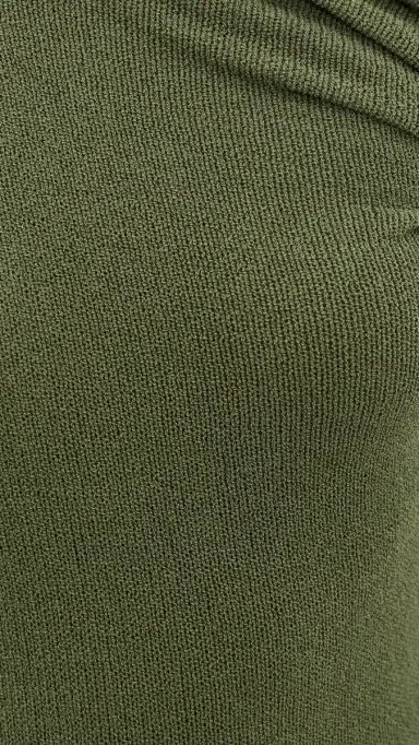 Seven Wonders Greta One houlder Knit Maxi Dress Khaki | Thumbnail 6