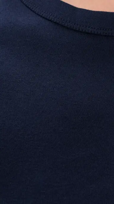 Madewell The '90s Shell Tank In Compact Cotton Midnight Navy L | Thumbnail 6 Madewell The '90s Shell Tank In Compact Cotton Midnight Navy L | Thumbnail 6
