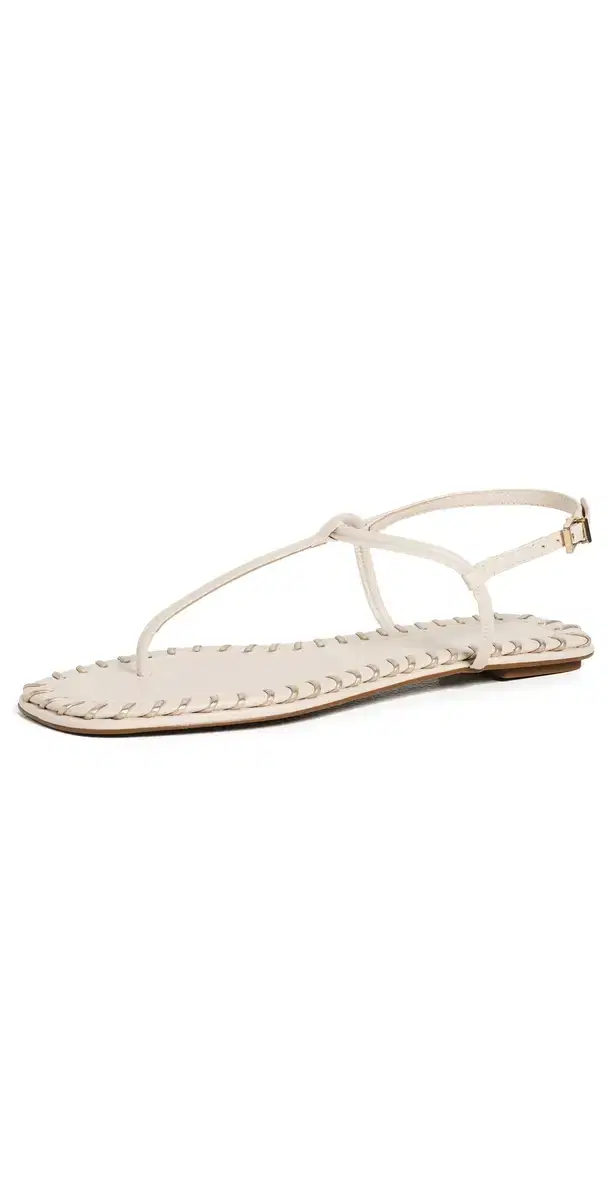 Schutz Elsha Sewing Sandals White