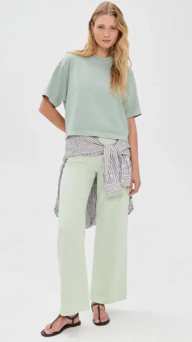 Madewell x Shopbop Ultimate Wide-Leg Jean in Airy Denim Storied Sea 24 | Thumbnail 5