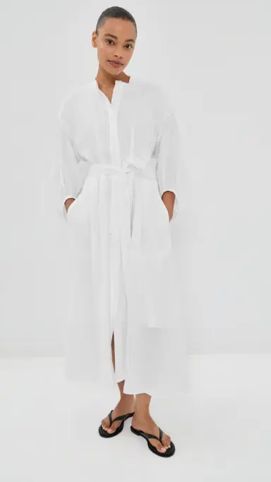 TWP Linen Maxi Dress White | Thumbnail 2