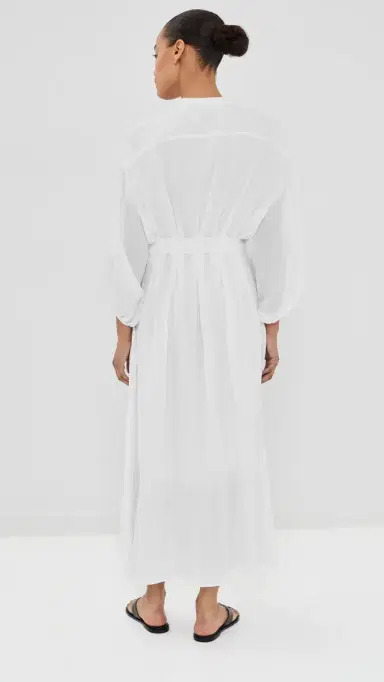 TWP Linen Maxi Dress White | Thumbnail 3