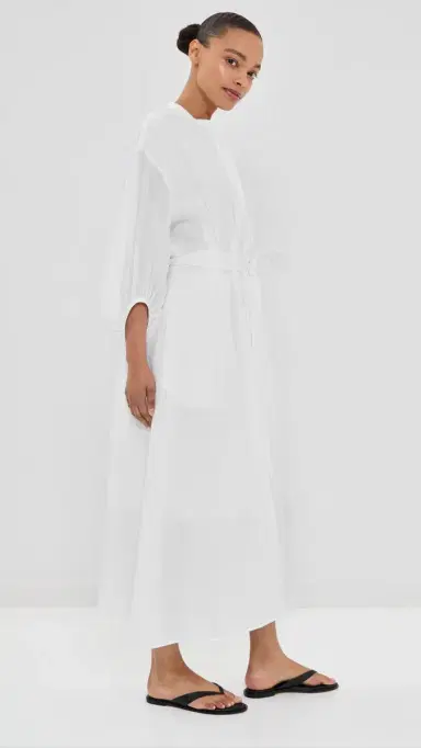 TWP Linen Maxi Dress White | Thumbnail 4