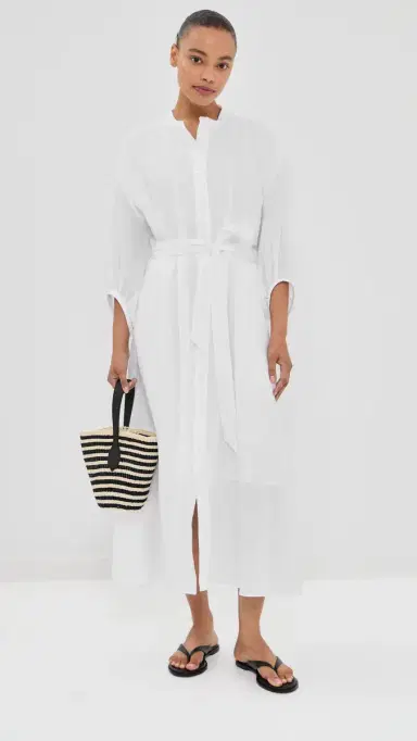 TWP Linen Maxi Dress White | Thumbnail 5