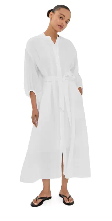 TWP Linen Maxi Dress White | Thumbnail 1
