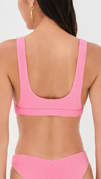 BEACH RIOT Peyton Bikini Top Shoreline Pink Shine S | Thumbnail 3