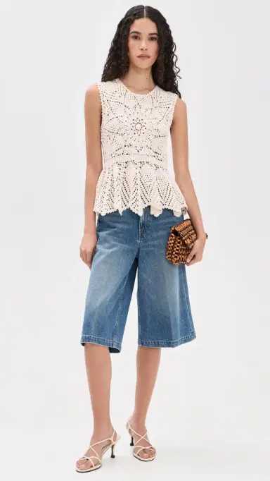 Ulla Johnson Cora Crochet Top Cowrie S | Thumbnail 5