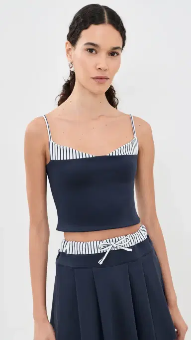 Port de Bras Amaya Top Navy/Chantilly S | Thumbnail 2