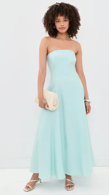Favorite Daughter The Favorite Linen Dress Aqua 8 | Thumbnail 5 Favorite Daughter The Favorite Linen Dress Aqua 8 | Thumbnail 5