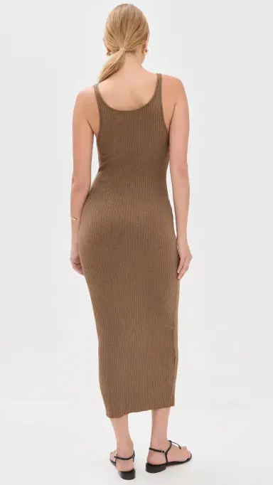 ENZA COSTA Military Rib Slim Tank Dress Army | Thumbnail 3 ENZA COSTA Military Rib Slim Tank Dress Army | Thumbnail 3