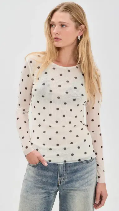 Baum und Pferdgarten Jodie Top Egret Creme Dot L | Thumbnail 2 Baum und Pferdgarten Jodie Top Egret Creme Dot L | Thumbnail 2