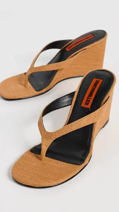 SIMONMILLER Soleil Wedges Dark Natural 40 | Thumbnail 6