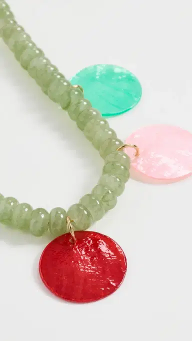 Logan Tay Pastel Disc Beaded Necklace | Thumbnail 4 Logan Tay Pastel Disc Beaded Necklace | Thumbnail 4