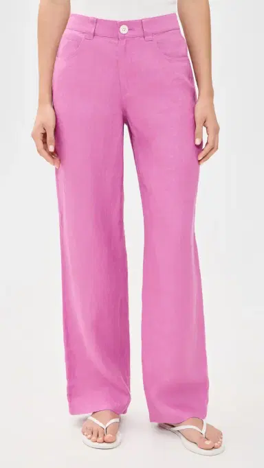 Alex Mill Lafayette Linen Pants Hibiscus | Thumbnail 2