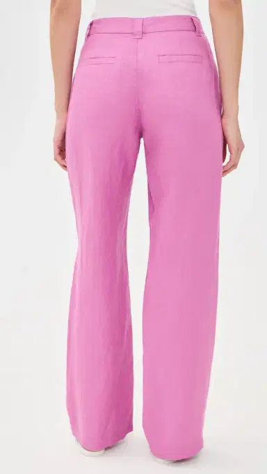 Alex Mill Lafayette Linen Pants Hibiscus | Thumbnail 3