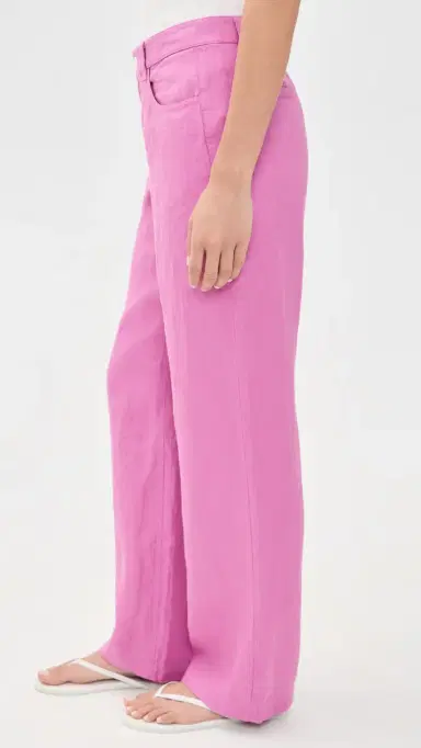 Alex Mill Lafayette Linen Pants Hibiscus | Thumbnail 4