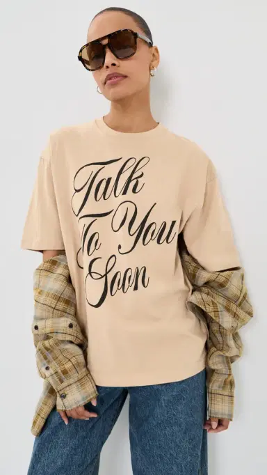 Acne Studios Talk To You Soon Tee | Thumbnail 2 Acne Studios Talk To You Soon Tee | Thumbnail 2