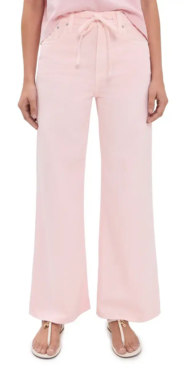 Madewell x Shopbop Ultimate Wide-Leg Jeans Pale Pink