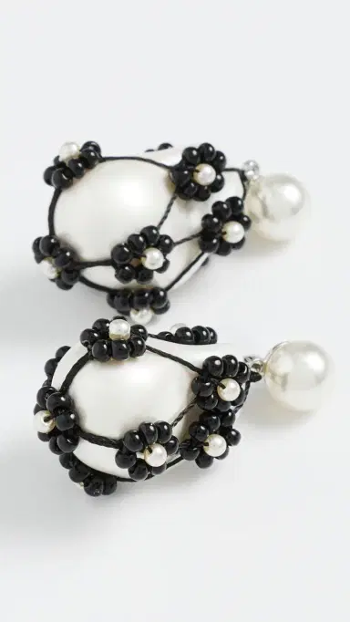 Tory Burch Curiosity Beaded Pearl Drop Earrings | Thumbnail 4 Tory Burch Curiosity Beaded Pearl Drop Earrings | Thumbnail 4