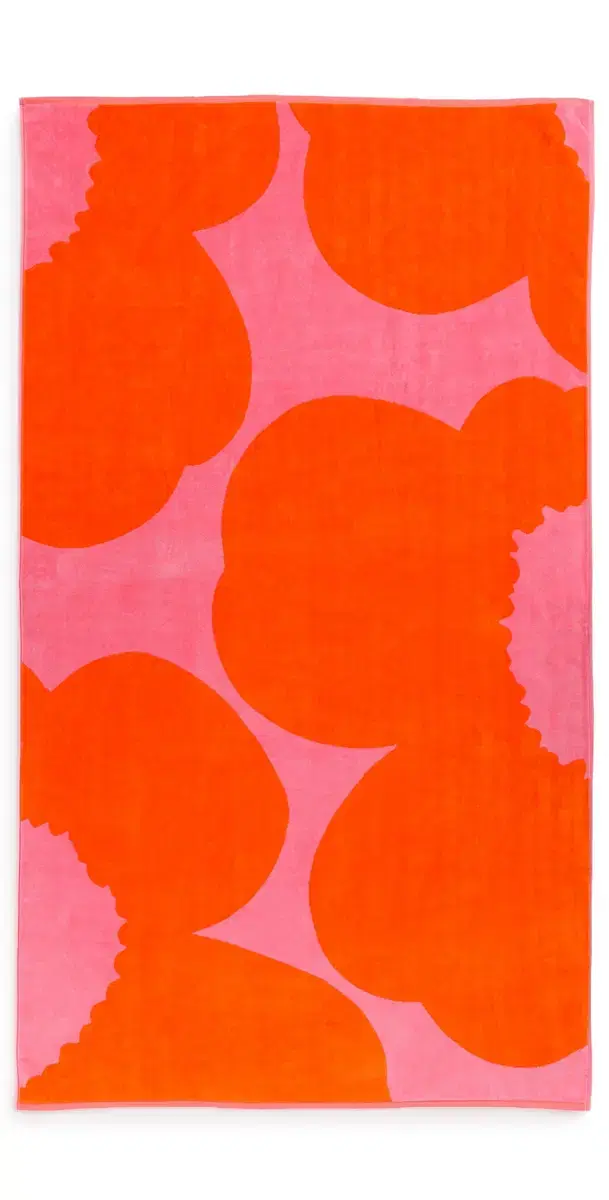 Marimekko Iso Unikko Bath Towel Pink/Orange Red One Size