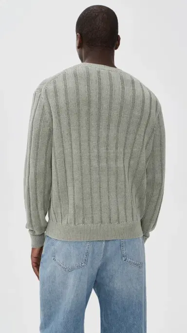 Madewell x Shopbop Wide Rib Linen Sweater Light age | Thumbnail 4 Madewell x Shopbop Wide Rib Linen Sweater Light age | Thumbnail 4