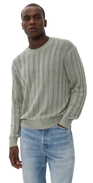 Madewell x Shopbop Wide Rib Linen Sweater Light age | Thumbnail 1 Madewell x Shopbop Wide Rib Linen Sweater Light age | Thumbnail 1