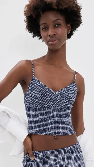 La Ligne Smocked Top Midnight/White | Thumbnail 2 La Ligne Smocked Top Midnight/White | Thumbnail 2