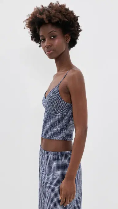 La Ligne Smocked Top Midnight/White | Thumbnail 4 La Ligne Smocked Top Midnight/White | Thumbnail 4