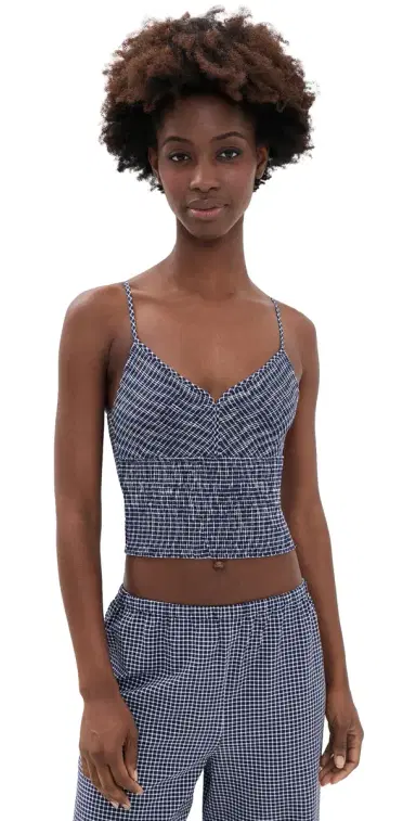 La Ligne Smocked Top Midnight/White | Thumbnail 1 La Ligne Smocked Top Midnight/White | Thumbnail 1