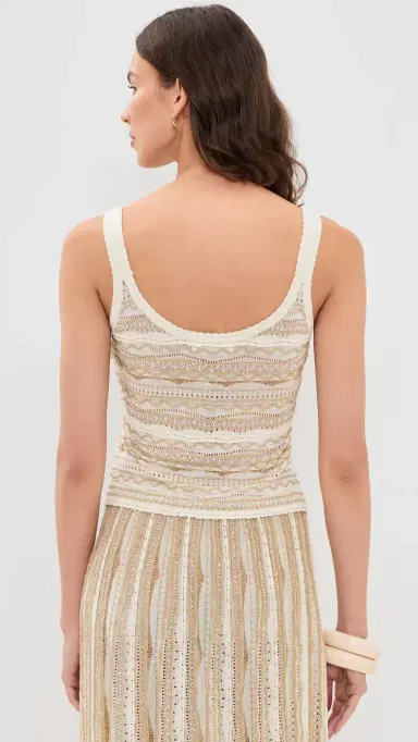 Ulla Johnson Clotilde Tank Top Conch | Thumbnail 3