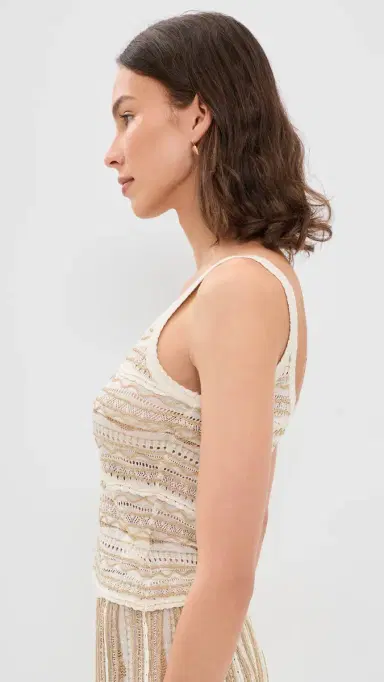 Ulla Johnson Clotilde Tank Top Conch | Thumbnail 4