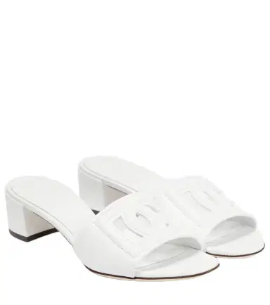 Dolce & Gabbana DG leather mules | Thumbnail 1