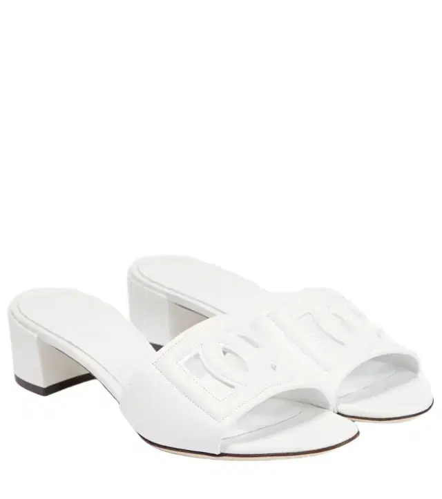 Dolce & Gabbana DG leather mules