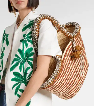 ALÉMAIS Alémais Dee Dee Large raffia tote bag | Thumbnail 4