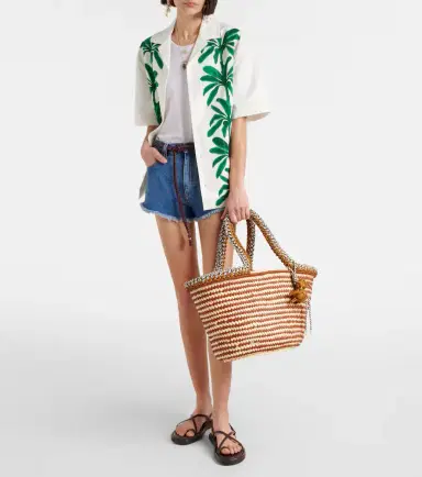 ALÉMAIS Alémais Dee Dee Large raffia tote bag | Thumbnail 6