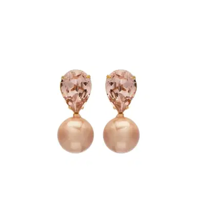Jennifer Behr Simone crystal-embellished pearl earrings | Thumbnail 1 Jennifer Behr Simone crystal-embellished pearl earrings | Thumbnail 1