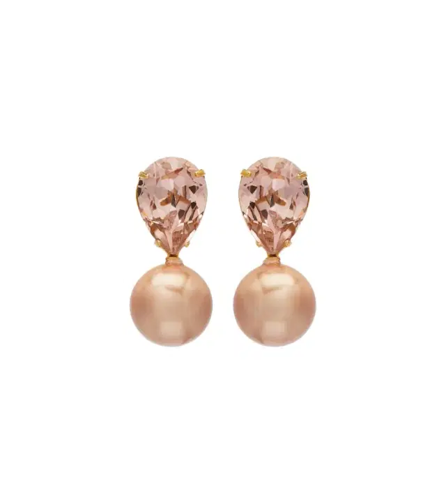 Jennifer Behr Simone crystal-embellished pearl earrings