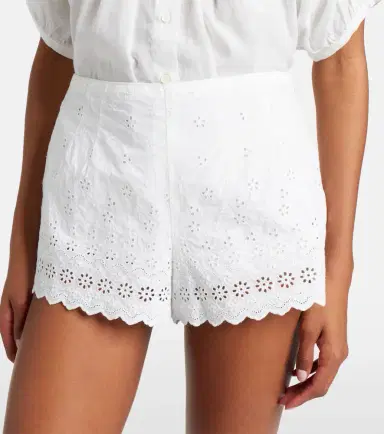 DÔEN Dôen Arda embroidered cotton shorts | Thumbnail 3