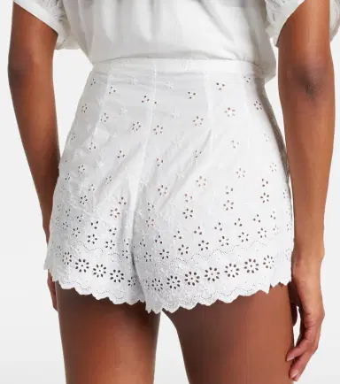 DÔEN Dôen Arda embroidered cotton shorts | Thumbnail 4